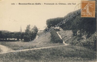 Carte postale ancienne Promenade du Château, côté Sud — Dammartin-en-Goële (Seine-et-Marne)