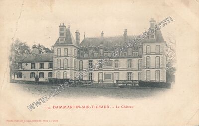 Carte postale ancienne Le Château — Dammartin-sur-Tigeaux (Seine-et-Marne)