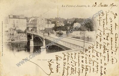 Carte postale ancienne Le pont — La Ferté-sous-Jouarre (Seine-et-Marne)