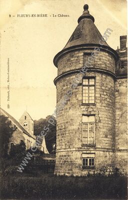 Carte postale ancienne Chateau de Fleury en Biere — Fleury-en-Bière (Seine-et-Marne)
