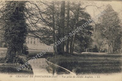 Carte postale ancienne Chateau de Fontainebleau — Fontainebleau (Seine-et-Marne)