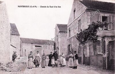 Carte postale ancienne Montbrieux — Guérard (Seine-et-Marne)