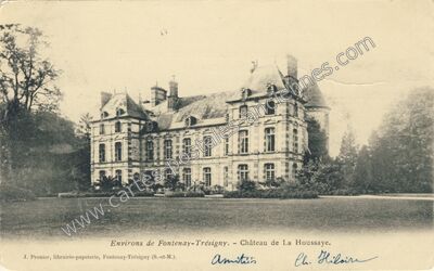 Carte postale ancienne Chateau de la Houssaye — La Houssaye-en-Brie (Seine-et-Marne)
