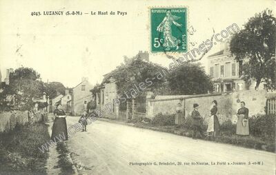 Carte postale ancienne Le Haut du Pays — Luzancy (Seine-et-Marne)
