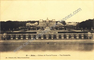Carte postale ancienne Chateau de Vaux le Vicomte — Maincy (Seine-et-Marne)