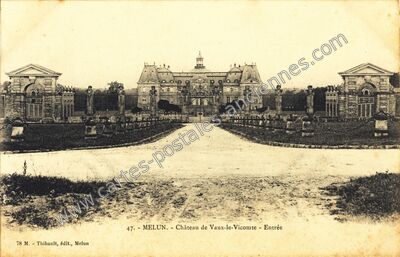 Carte postale ancienne Chateau de Vaux le Vicomte — Maincy (Seine-et-Marne)