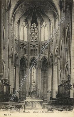 Carte postale ancienne Chœur de la Cathédrale — Meaux (Seine-et-Marne)