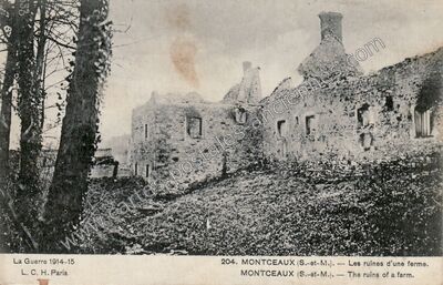 Carte postale ancienne Montceaux — Montceaux-lès-Meaux (Seine-et-Marne)