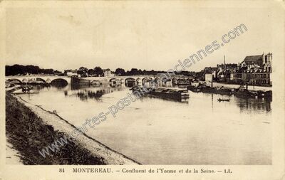 Carte postale ancienne Montereau — Montereau Faut Yonne (Seine-et-Marne)