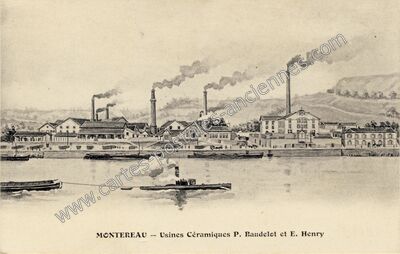 Carte postale ancienne Montereau — Montereau Faut Yonne (Seine-et-Marne)