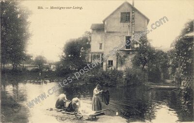 Carte postale ancienne Montigny sur Loing — Montigny-sur-Loing (Seine-et-Marne)
