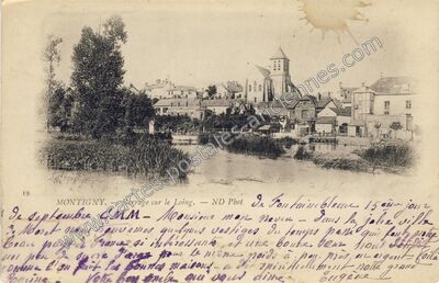 Carte postale ancienne Montigny — Montigny-sur-Loing (Seine-et-Marne)
