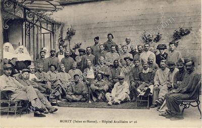 Carte postale ancienne Hôpital Auxiliaire n° 26 — Moret-sur-Loing (Seine-et-Marne)