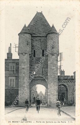 Carte postale ancienne Porte de Samois ou de Paris — Moret-sur-Loing (Seine-et-Marne)
