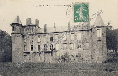 Carte postale ancienne Château de Nangis — Nangis (Seine-et-Marne)