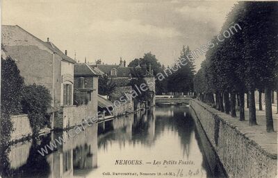 Carte postale ancienne Les Petits Fossés — Nemours (Seine-et-Marne)