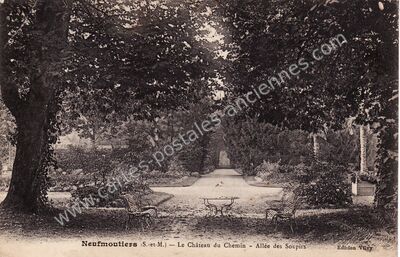 Carte postale ancienne Chateau du Chemin — Neufmoutiers-en-Brie (Seine-et-Marne)