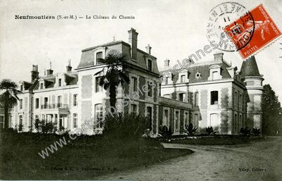 Carte postale ancienne Chateau du Chemin — Neufmoutiers-en-Brie (Seine-et-Marne)