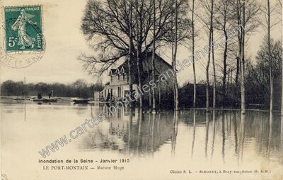 Carte postale ancienne Port Montain — Noyen-sur-Seine (Seine-et-Marne)