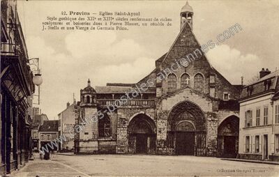 Carte postale ancienne Eglise Saint-Ayoul — Provins (Seine-et-Marne)