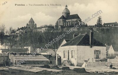 Carte postale ancienne Vue d'ensemble de la Ville-Haute — Provins (Seine-et-Marne)