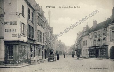 Carte postale ancienne La Grande-Rue du Val — Provins (Seine-et-Marne)
