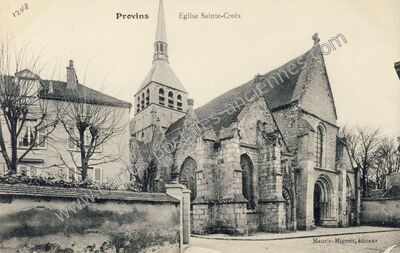 Carte postale ancienne Église Sainte-Croix — Provins (Seine-et-Marne)