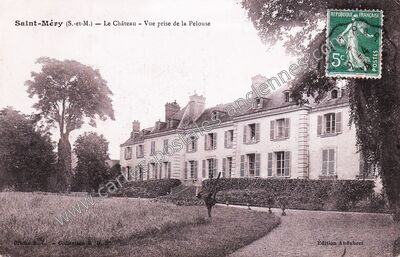 Carte postale ancienne Chateau de St Mery — Saint-Méry (Seine-et-Marne)