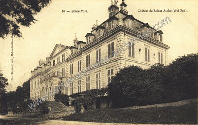 Carte postale ancienne Chateau de Sainte Assise — Seine-Port (Seine-et-Marne)