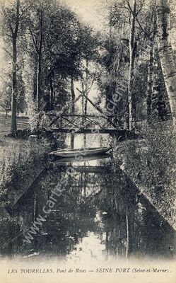 Carte postale ancienne Les Tourelles, Pont de Roses — Seine-Port (Seine-et-Marne)