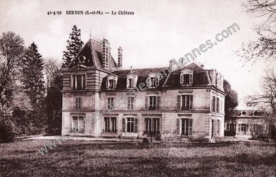 Carte postale ancienne Chateau de Servon — Servon (Seine-et-Marne)