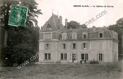 Carte postale ancienne Chateau de Servon — Servon (Seine-et-Marne)