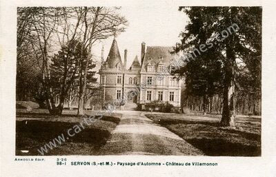 Carte postale ancienne Chateau de Villemenon — Servon (Seine-et-Marne)
