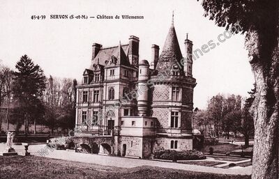 Carte postale ancienne Chateau de Villemenon — Servon (Seine-et-Marne)