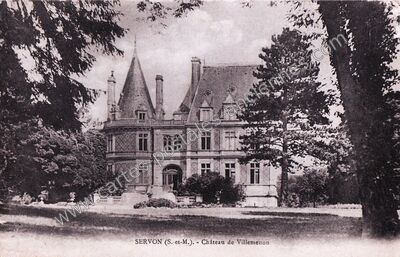 Carte postale ancienne Chateau de Villemenon — Servon (Seine-et-Marne)