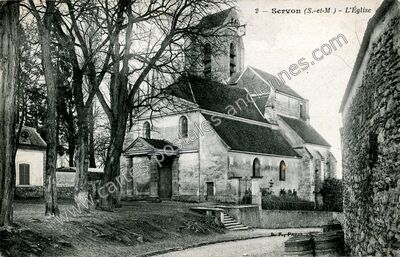 Carte postale ancienne L'Église — Servon (Seine-et-Marne)