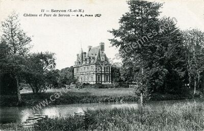Carte postale ancienne Château et Parc de Servon — Servon (Seine-et-Marne)