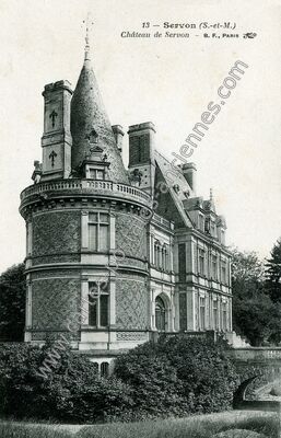 Carte postale ancienne Château de Servon — Servon (Seine-et-Marne)