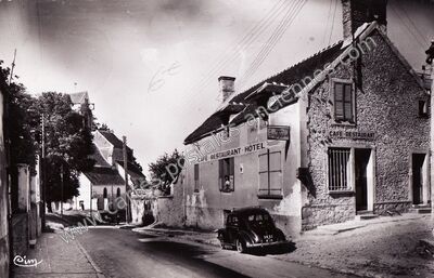 Carte postale ancienne Café-Restaurant-Hôtel — Servon (Seine-et-Marne)