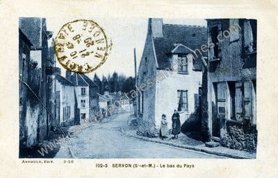 Carte postale ancienne Le bas du Pays — Servon (Seine-et-Marne)