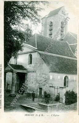 Carte postale ancienne L'Église — Servon (Seine-et-Marne)