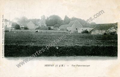 Carte postale ancienne Vue Panoramique — Servon (Seine-et-Marne)