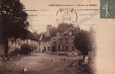 Carte postale ancienne Ferme de BOMBON — Servon (Seine-et-Marne)