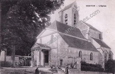 Carte postale ancienne L'Eglise — Servon (Seine-et-Marne)