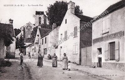 Carte postale ancienne La Grande Rue — Servon (Seine-et-Marne)