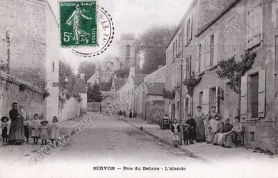 Carte postale ancienne Rue du Dehors - L'Abside — Servon (Seine-et-Marne)
