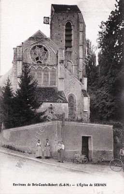 Carte postale ancienne L'Église de SERVON — Servon (Seine-et-Marne)