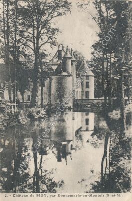 Carte postale ancienne Chateau de Sigy — Sigy (Seine-et-Marne)