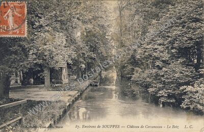 Carte postale ancienne Chateau de Cercanceaux — Souppes-sur-Loing (Seine-et-Marne)