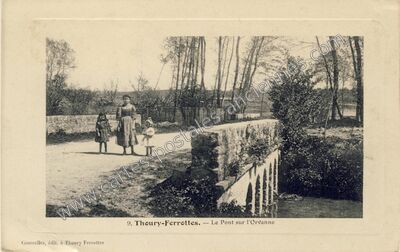 Carte postale ancienne Le Pont sur l'Orvanne — Thoury-Férottes (Seine-et-Marne)